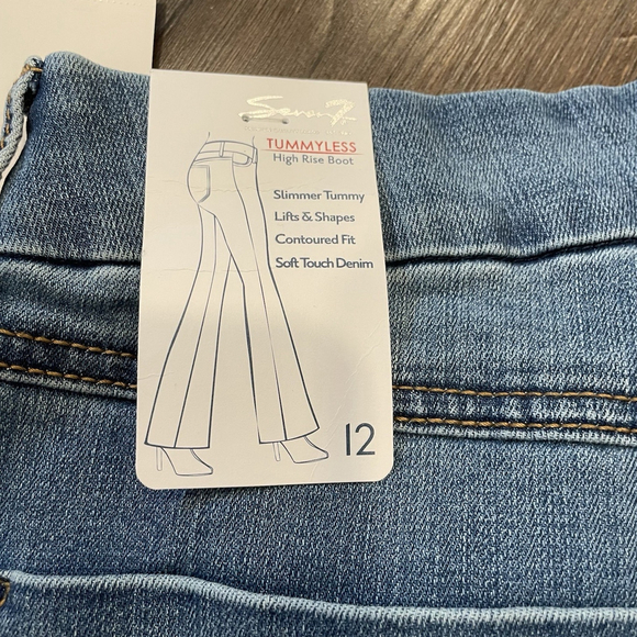 Seven7 High Rise Tummyless Boot Denim Bootcut Jeans Size 12 Women’s - Picture 4 of 7